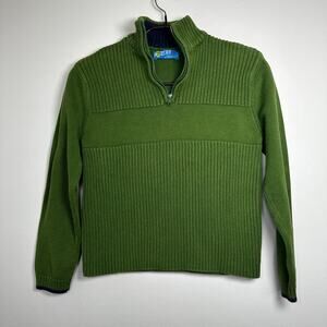 8 2 Zero 1/4 Zip Ribbed Sweater S Boys